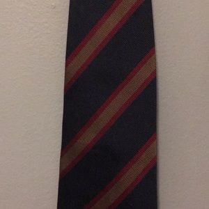 Blue, Tan, and Ref Striped Tie - Baggies Brand